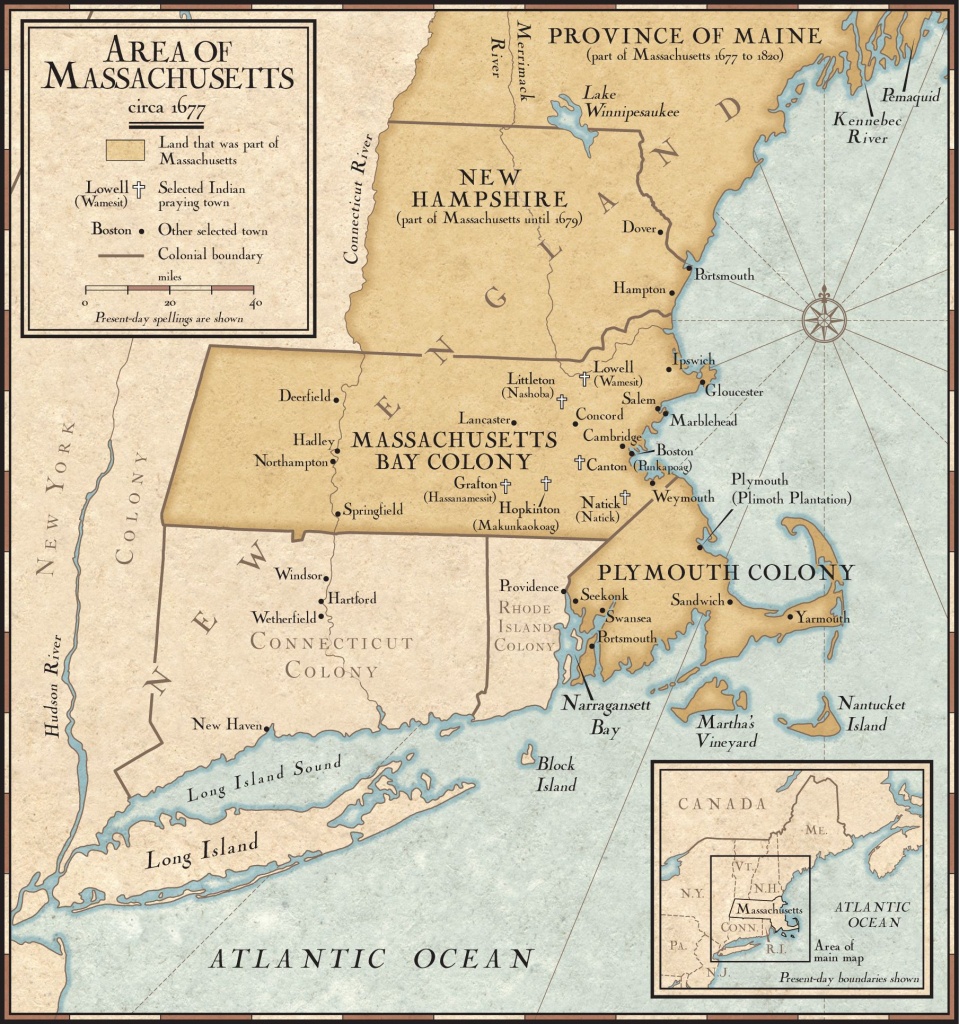 New England Colonies Map Printable | Printable Maps