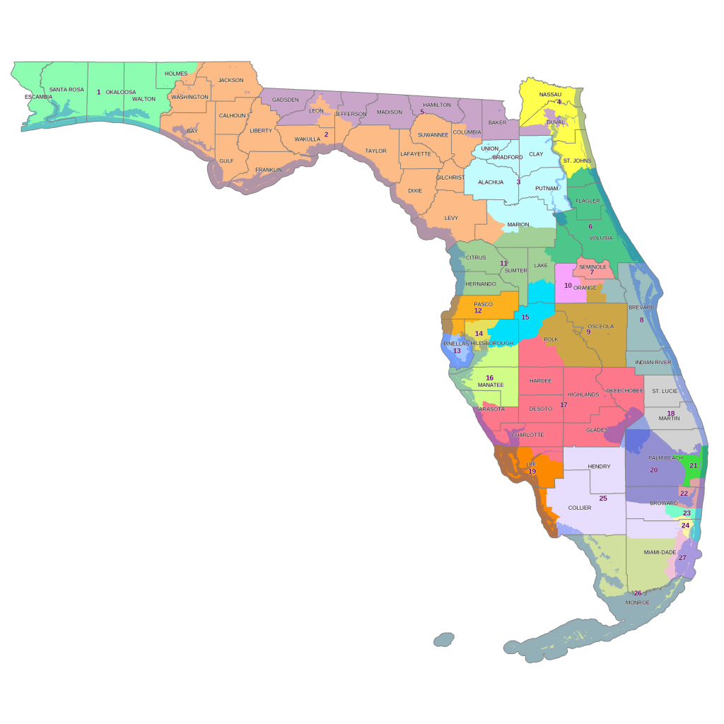 New Florida Congressional Districts Taking Fire | Wjct News - Florida State Representatives Map