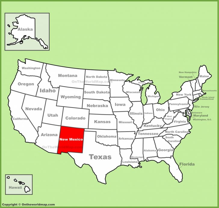 Map Of New Mexico And Texas
