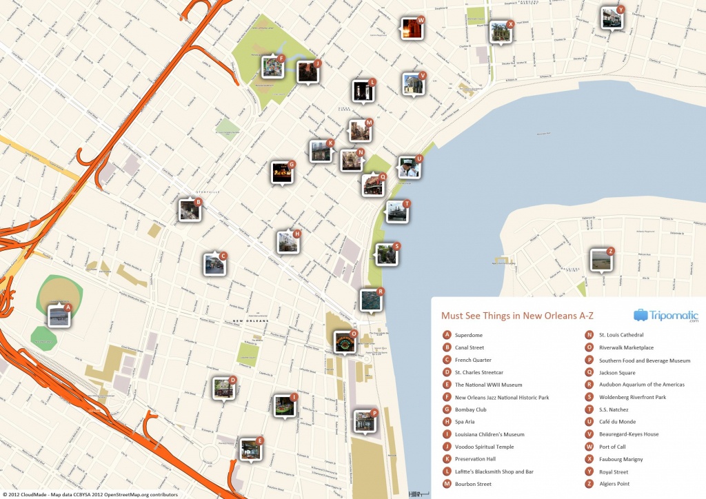 New Orleans Printable Tourist Map | Free Tourist Maps ✈ | New - Printable Local Street Maps