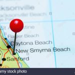 New Smyrna Beach Pinned On A Map Of Florida, Usa Stock Photo   Smyrna Beach Florida Map