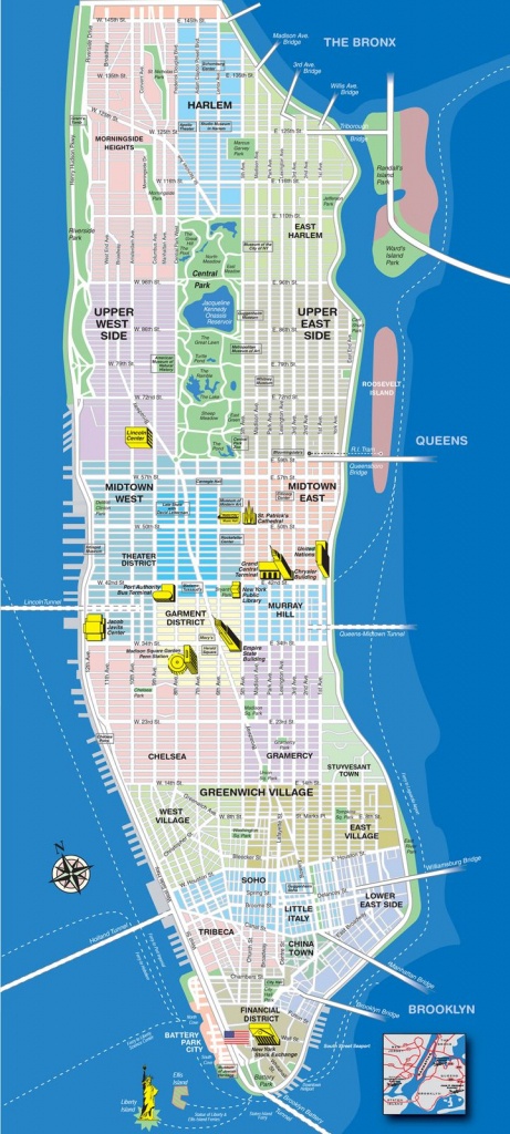 New York City Map Manhattan | Manhattan Tourist Map See Map Details - New York City Maps Manhattan Printable