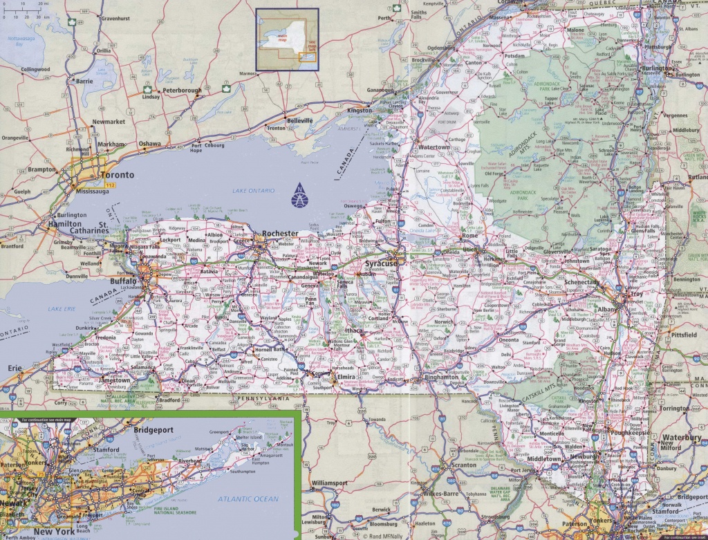 Road Map Of New York State Printable - Printable Maps