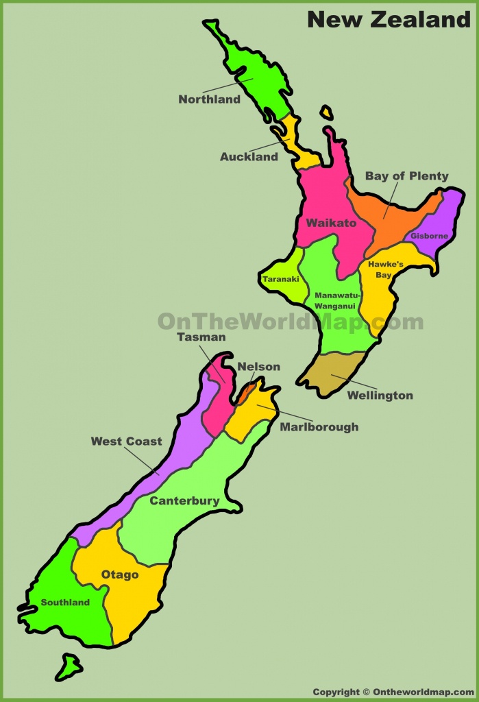 New Zealand Maps | Maps Of New Zealand - Printable Map Of New Zealand
