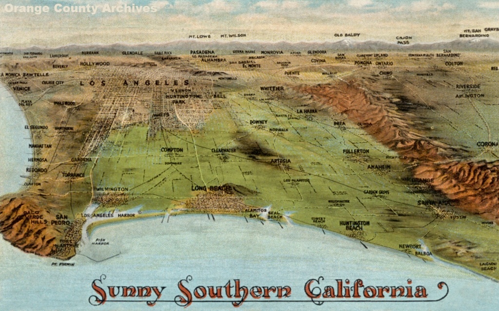 Newport Beach Historical Society | Aerials Maps &amp;amp; Miscellaneous - Historical Maps Of Southern California