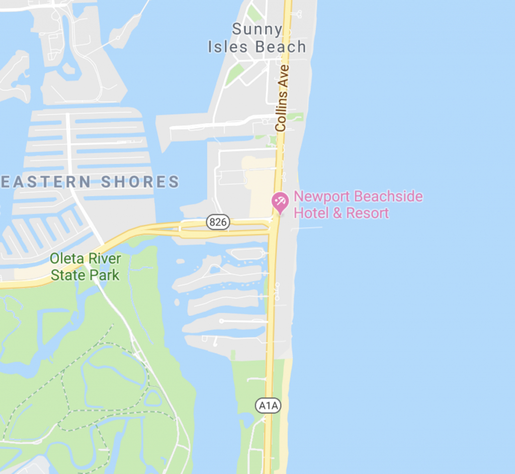 Newport Beachside Hotel &amp;amp; Resort | Sunny Isles, Florida - Sunny Isles Beach Florida Map