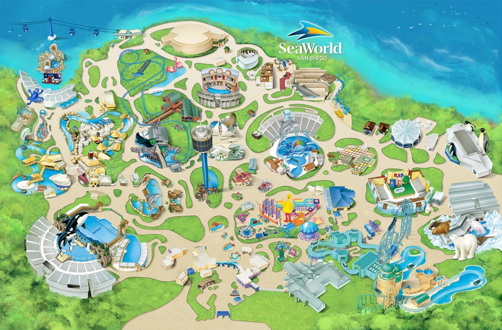 Nice Design Ideas Sea World Map Theme Park Attractions Seaworld San - Seaworld California Map