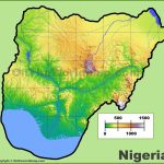 Nigeria Physical Map   Printable Map Of Nigeria
