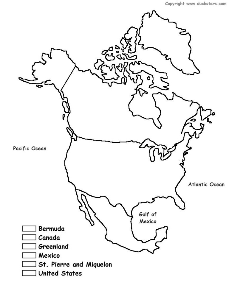 Printable Map Of North America For Kids Printable Maps