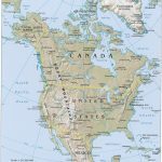North America Physical Map, North America Atlas   Physical Map Of The United States Printable