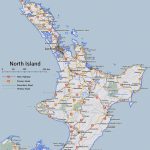 North Island Map   New Zealand Road Maps   New Zealand North Island Map Printable