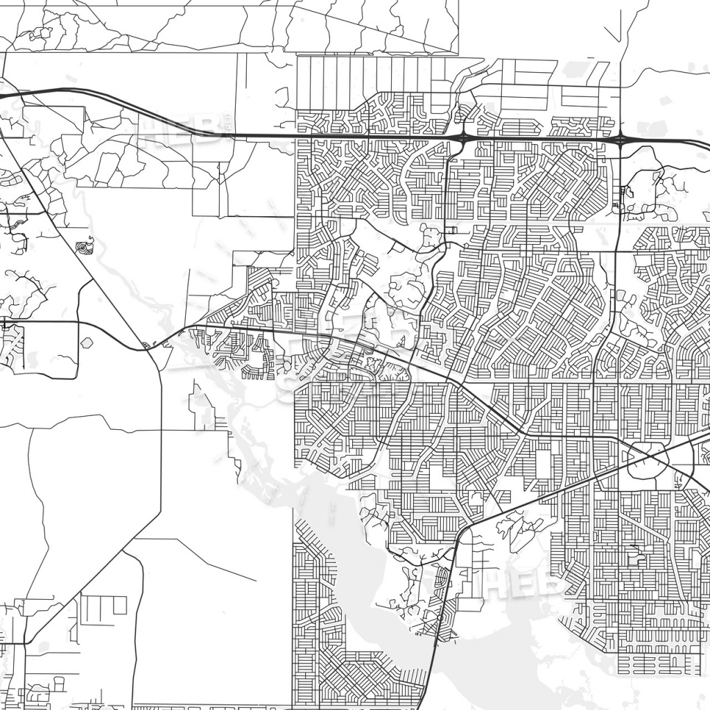 North Port, Florida - Area Map - Light | Hebstreits Sketches - North Port Florida Map