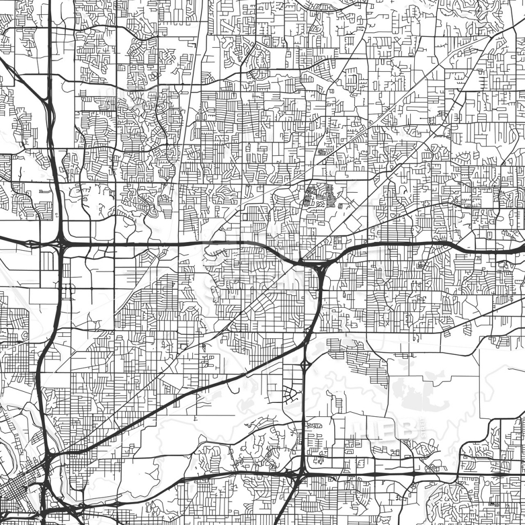 North Richland Hills, Texas - Area Map - Light - Richland Hills Texas Map