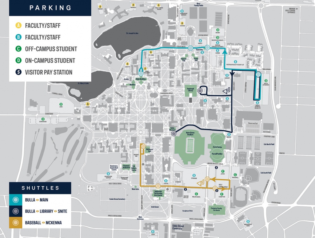 Map Of Notre Dame Campus | Sates Map - Notre Dame Campus Map Printable
