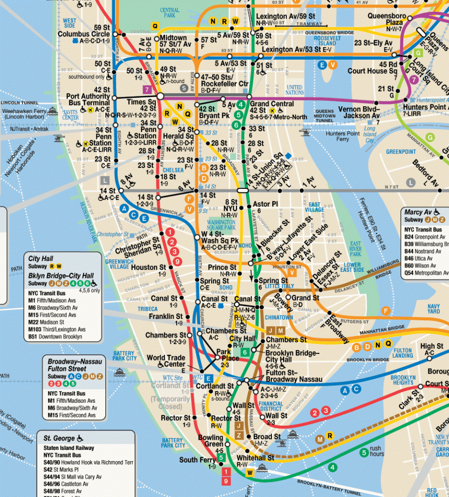 Nyc Subway Manhattan In 2019 | Scenic Route To Where I&amp;#039;ve Been | Nyc - Printable New York City Subway Map