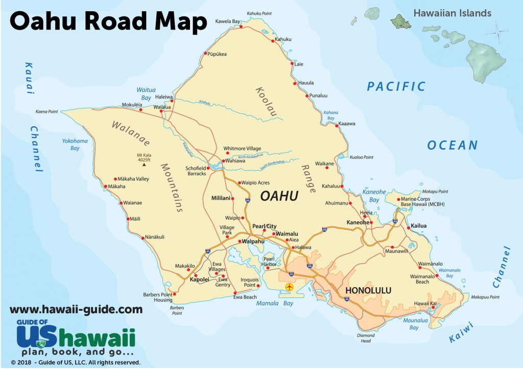 Oahu Maps - Printable Driving Map Of Kauai