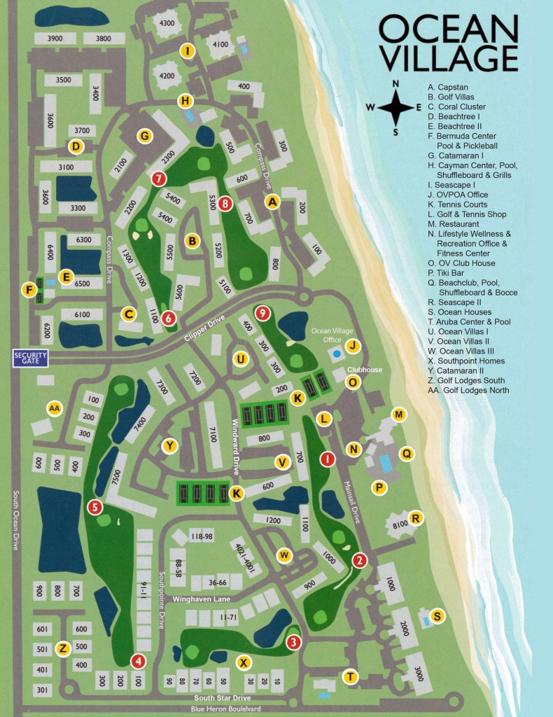 Ocean Village On Hutchinson Island - Hutchinson Beach Florida Map