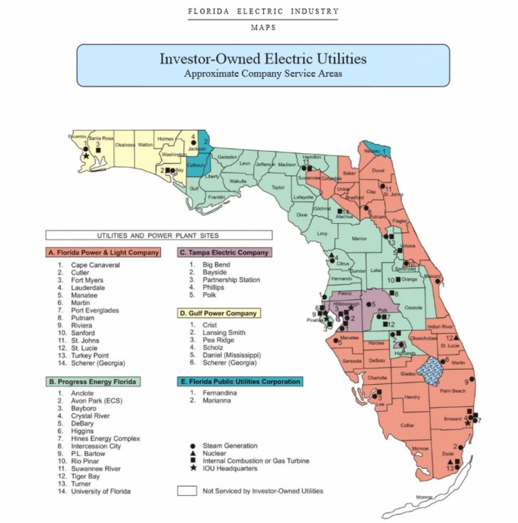 Florida Power Companies Map