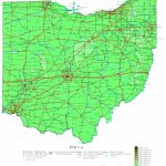 Ohio Contour Map   Ohio State Map Printable