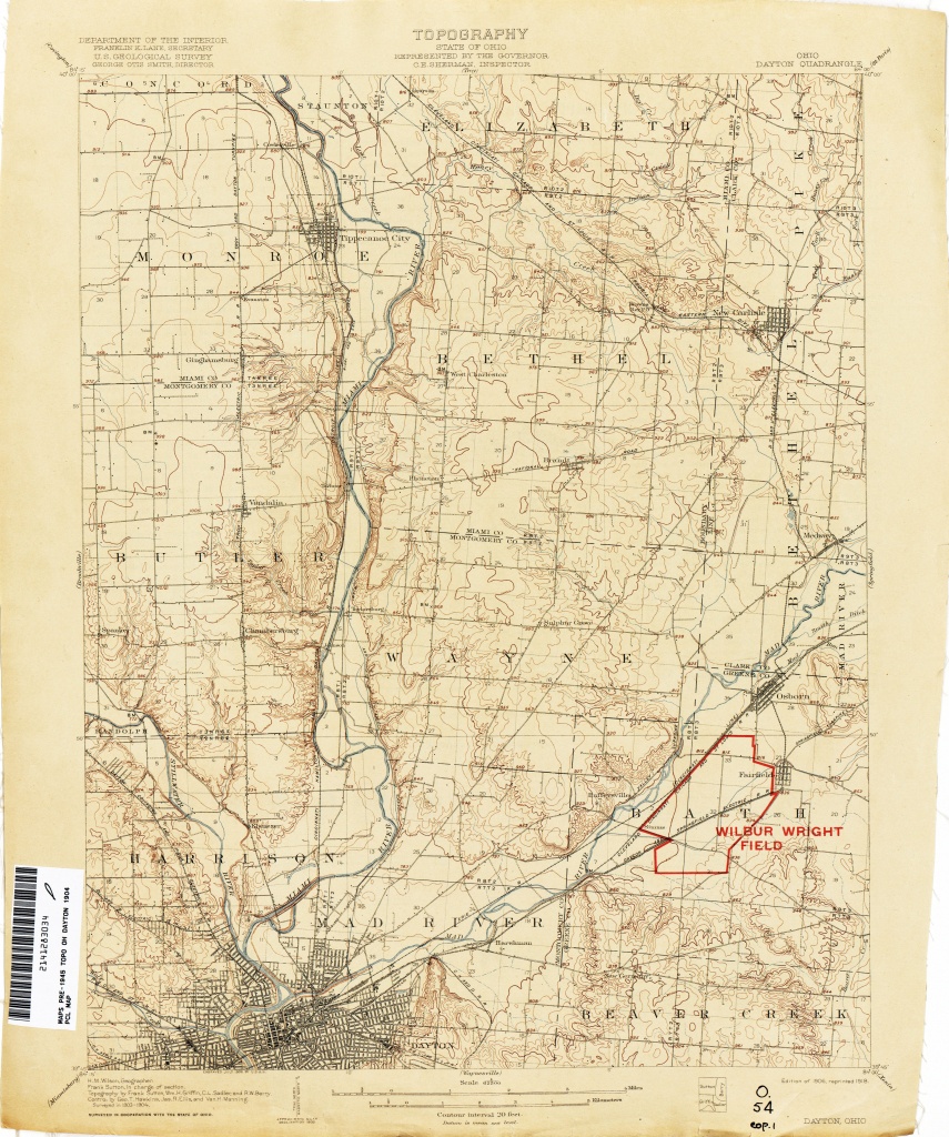 Ohio Historical Topographic Maps - Perry-Castañeda Map Collection - Dayton Texas Map