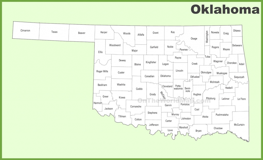 Oklahoma County Map - Printable Map Of Oklahoma