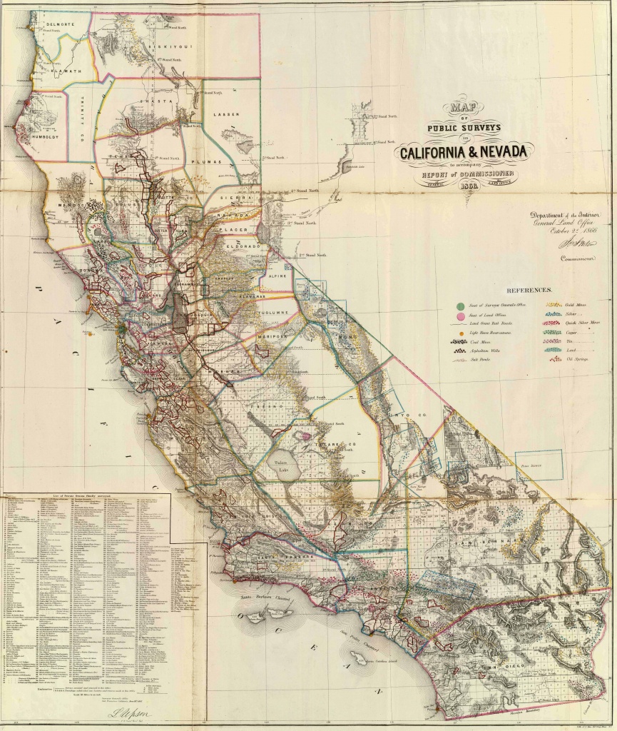 Old Historical City, County And State Maps Of California - Silver Lake California Map