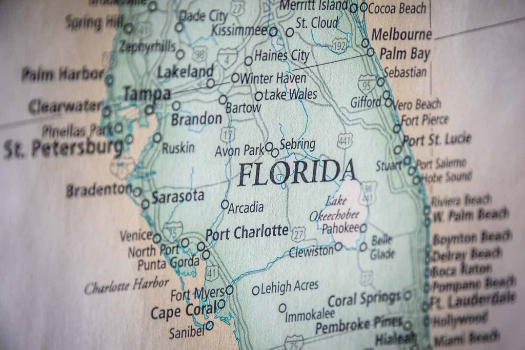 Old Historical City, County And State Maps Of Florida - Old Florida Maps For Sale