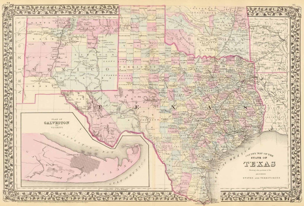 Old Historical City, County And State Maps Of Texas - Old Texas Map