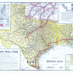 Old Railroad Map   Frisco Lines 1911   Map Of South Texas