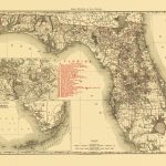 Old State Map   Florida   Rand Mcnally 1900   Florida Map 1900