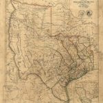 Old Texas Wall Map 1841 Historical Texas Map Antique Decorator Style   Old Texas Map