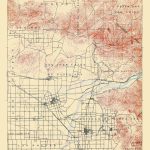 Old Topographical Map   Anaheim California 1901   Anaheim California Map