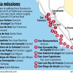 On A Mission All Her Own, She's Walking California's Royal Road   California Missions Map Printable