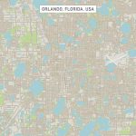 Orlando Florida Us City Street Map Digital Artfrank Ramspott   Street Map Of Orlando Florida