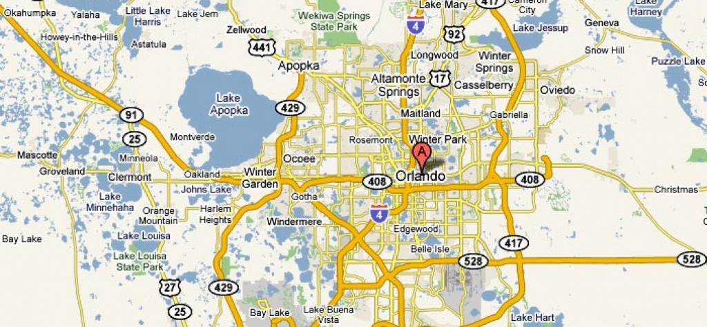 Orlando, Florida – Usa | Travel Featured - Road Map To Orlando - Road Map Of Central Florida