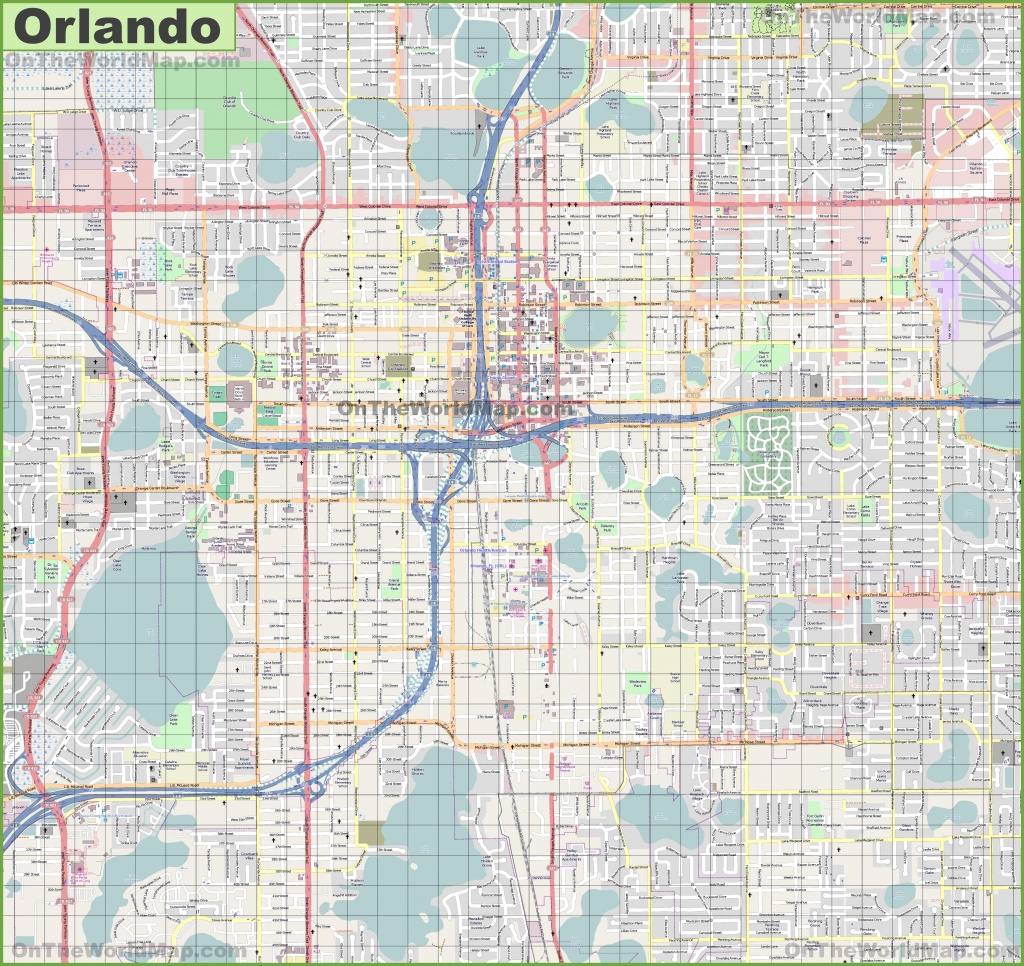 Orlando Maps | Florida, U.s. | Maps Of Orlando - Road Map Of Central Florida