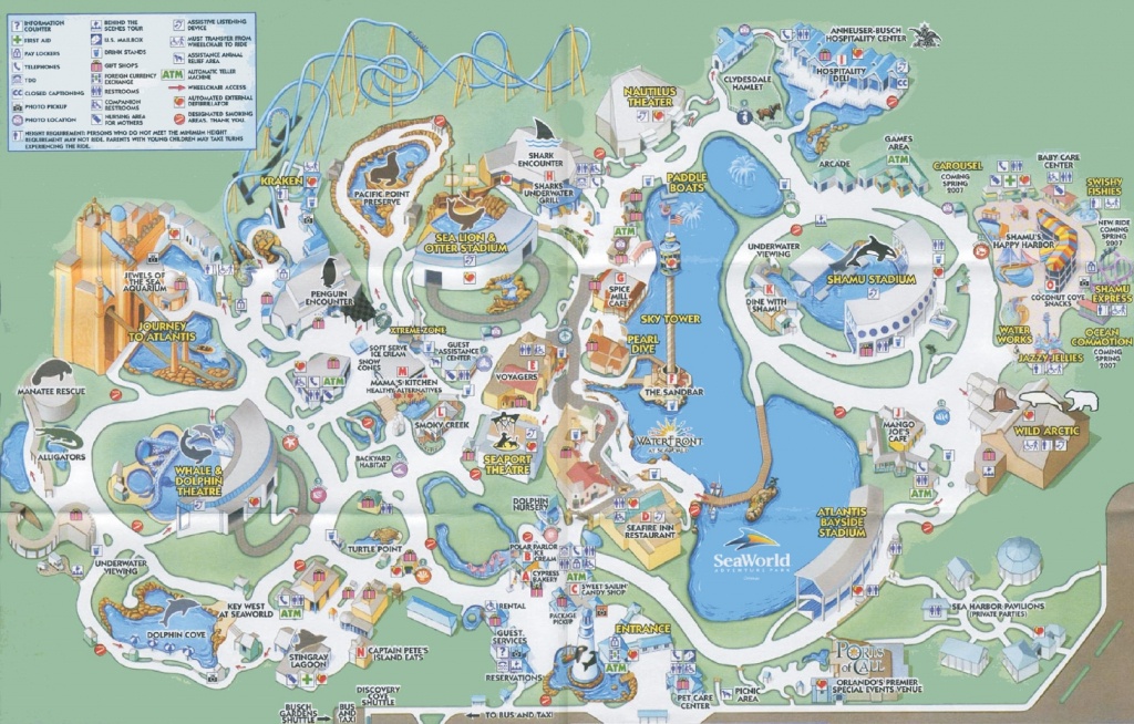 Orlando Seaworld Map - Printable Map Of Sea World Orlando
