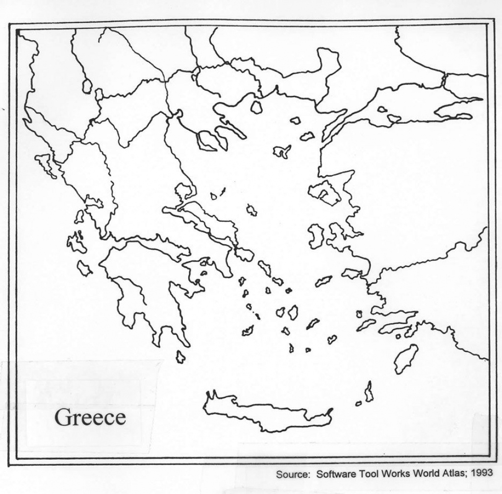 Outline Map Of Ancient Greece And Travel Information | Download Free - Outline Map Of Greece Printable