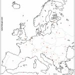 Outline Map Of Europe (Countries And Capitals)   Europe Outline Map Printable