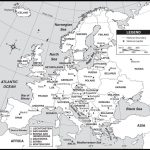 Outline Map Of Europe Countries And Capitals With Map Of Europe With   Printable Map Of Europe With Cities