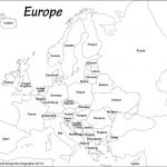 Outline Map Of Europe Political With Free Printable Maps And For   Europe Map Black And White Printable