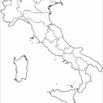 Outline Map Of Italy With Regions Coloring Page | Free Printable   Printable Map Of Italy For Kids