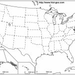 Outline Map Of The 50 Us States | Social Studies | Geography Lessons   Printable Blank Us Map With State Outlines
