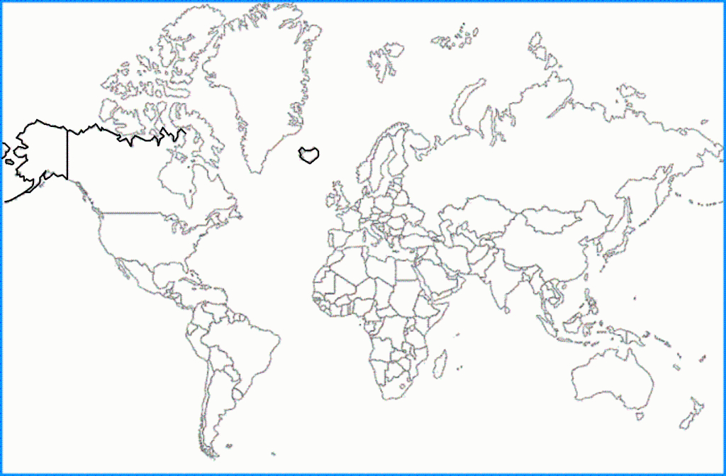 Outline World Map And Other Free Printable Images - Free Printable World Map Outline