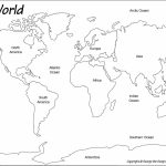 Outline World Map | Map | World Map Continents, Blank World Map   Blank Map Of The Continents And Oceans Printable