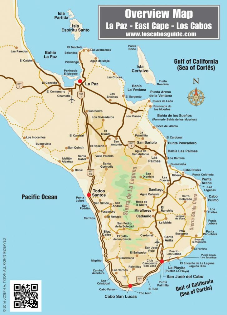 La Paz Baja California Map