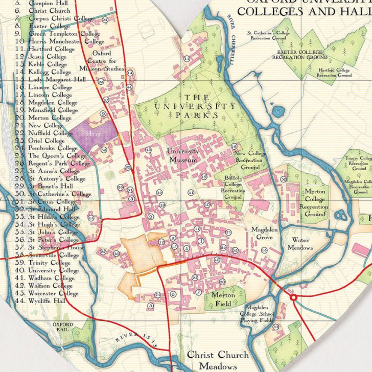 Printable Map Of Oxford