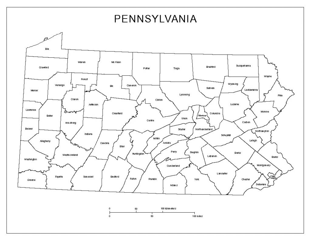 Pa County Map | - Pa County Map Printable