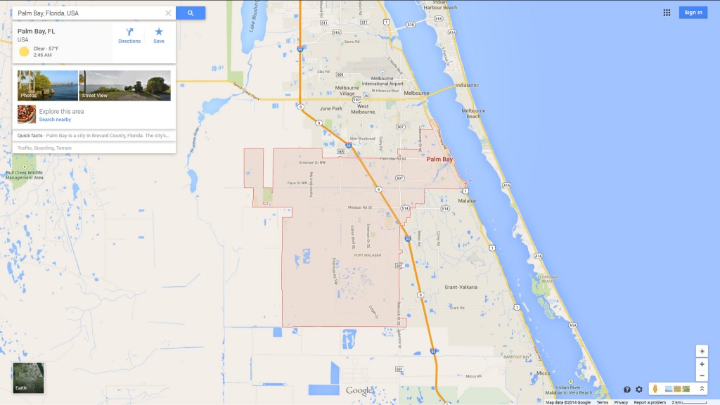 Palm Bay, Florida Map - Coconut Creek Florida Map