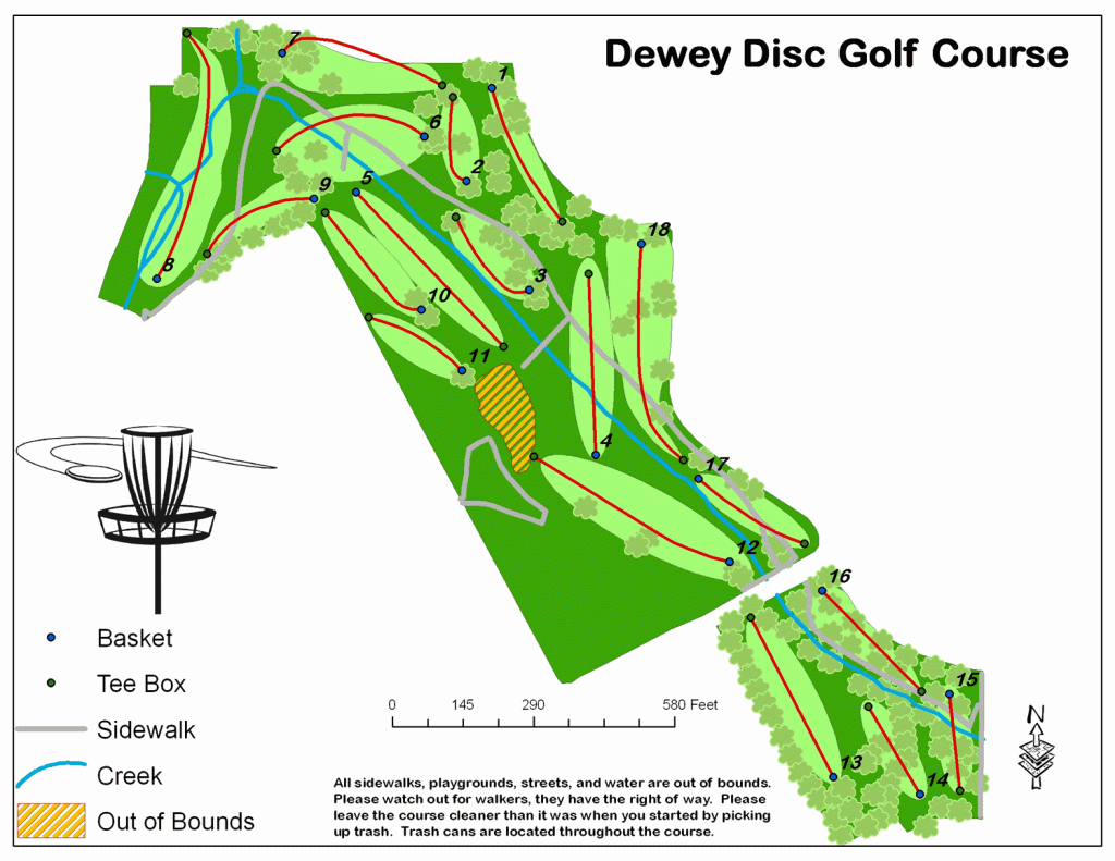 Pampa Dgc In Pampa, Tx - Disc Golf Course Review - Texas Golf Courses Map